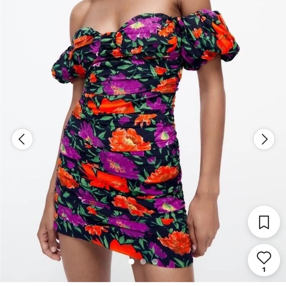 NEOT Zara Floral Off-Shoulder Dress